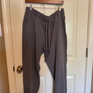 Life Is Good Gray Sweatpants with Drawstring Waist